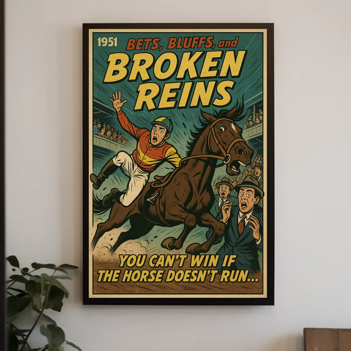 Bets, Bluffs, And Broken Reins Poster