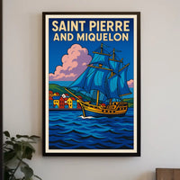 Saint Pierre and Miquelon Voyage Poster