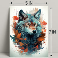 The Majestic Wolf Poster PosterGoat