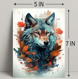 The Majestic Wolf Poster PosterGoat