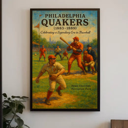 Philadelphia Quakers Celebrating a Legendary Era Poster