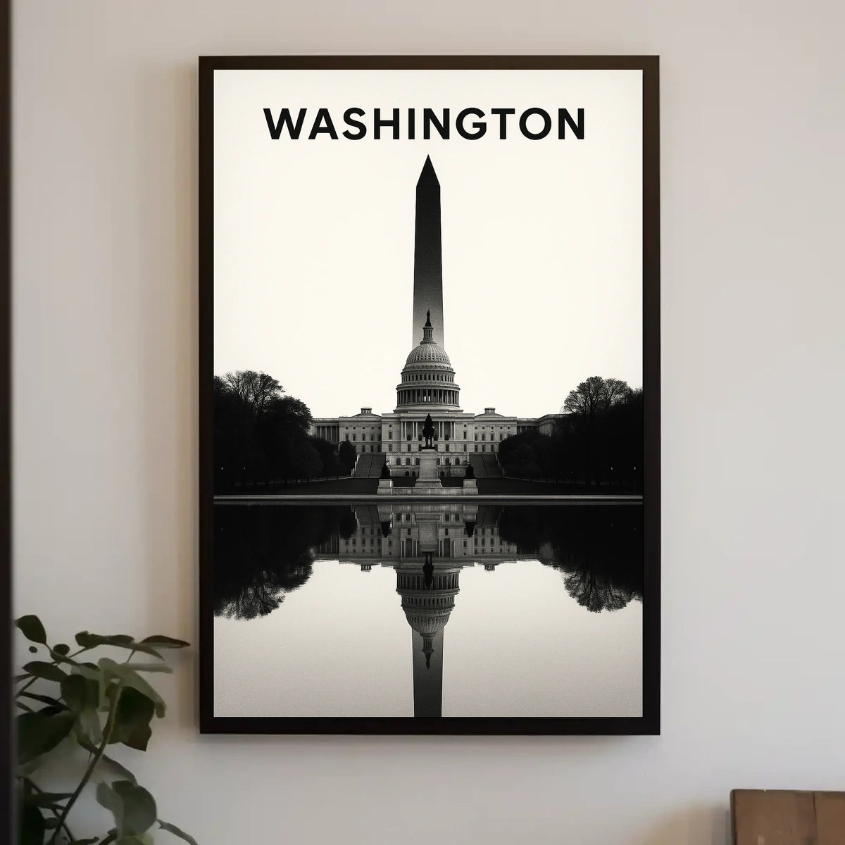 Washington Monument Reflection Poster