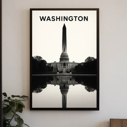 Washington Monument Reflection Poster