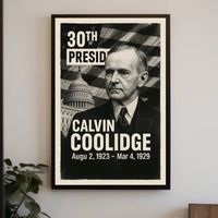 Calvin Coolidge 30th President of the United States Digital Montaje Poster