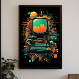 Retro Tech Fusion Poster