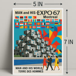 Man and His World Expo 67 Montreal Poster PosterGoat