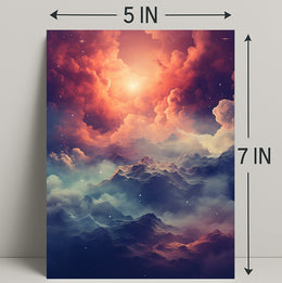 Celestial Mountainscape Poster