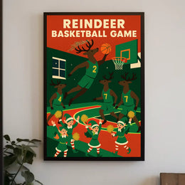 Reindeer Basketball Extravaganza Poster