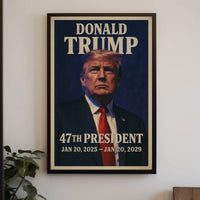 Trump Determined Visionary Futurism Digital Patriot Poster