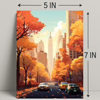 Autumn In The City Poster PosterGoat