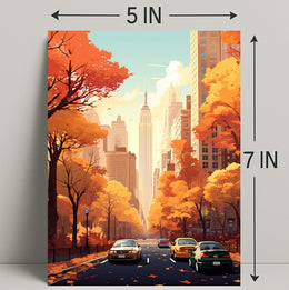 Autumn In The City Poster PosterGoat