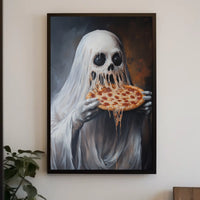 Ghostly Figure Surrealism Horror Humor Poster