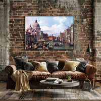Venetian Canal Scene Neoclassical Cultural or Heritage Poster
