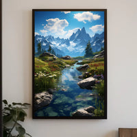 Majestic Mountain Landscape Poster