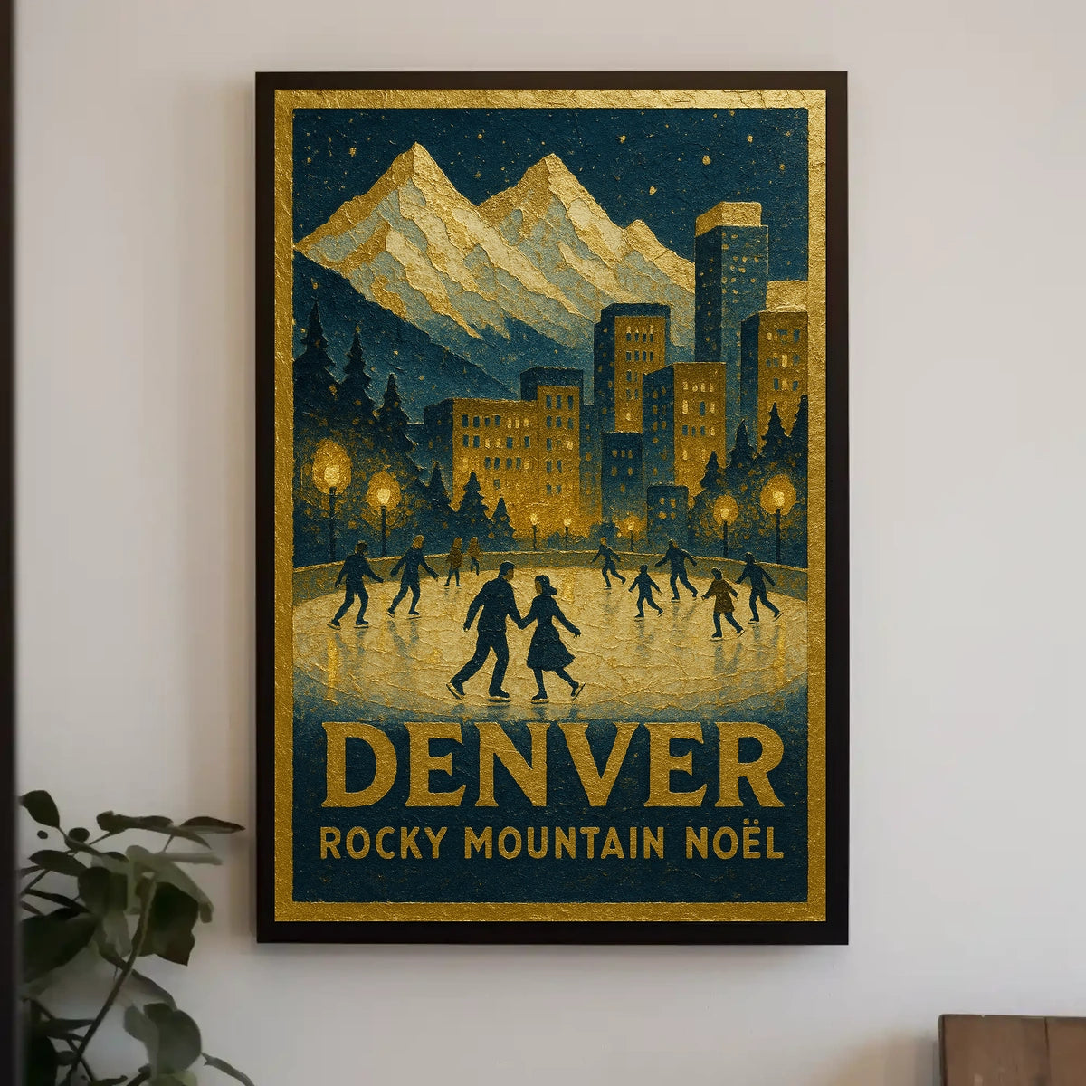 Denver Rocky Mountain Noël Poster