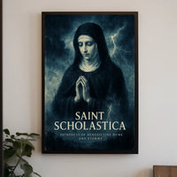 Saint Scholastica Patroness Of Poster