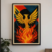 Phoenix Rebirth Artistic Masterpiece: Abstract, Artistic, or Pop Culture Poster