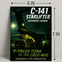 Lockheed C-141 Starlifter T-Tailed Titan Poster PosterGoat