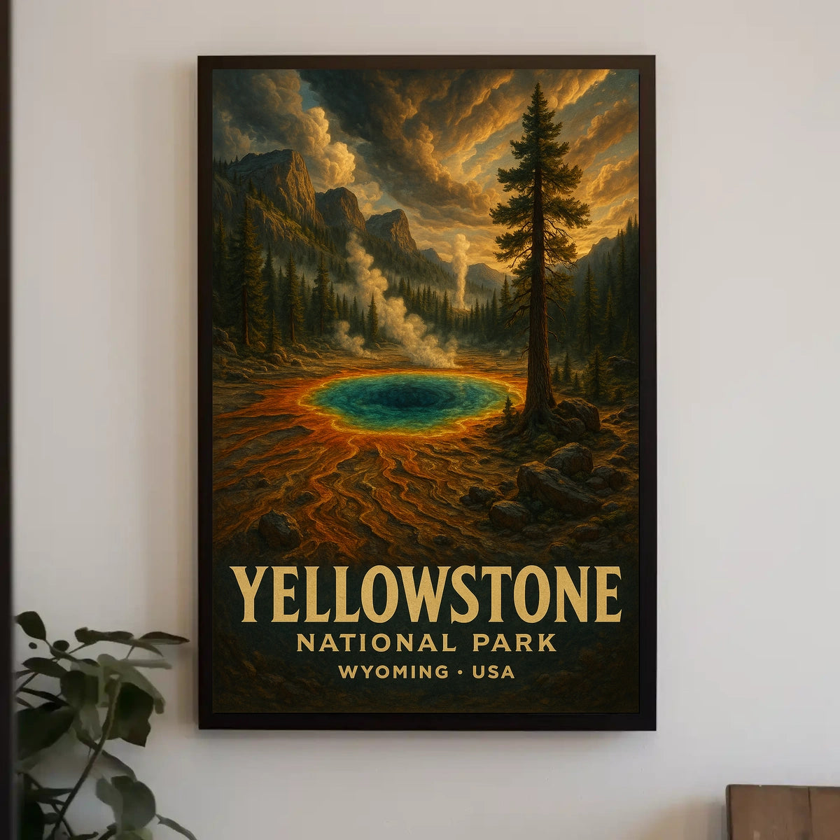 Yellowstone National Park Vintage Collector Poster