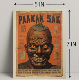 Paakak Sak Vintage Horror Vintage Poster