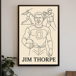 Jim Thorpe Tribute Poster