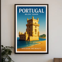 Discover the Beauty of Belém Tower Poster PosterGoat