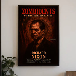 Richard Nixon 37th President of the United States Zombidents Poster Series