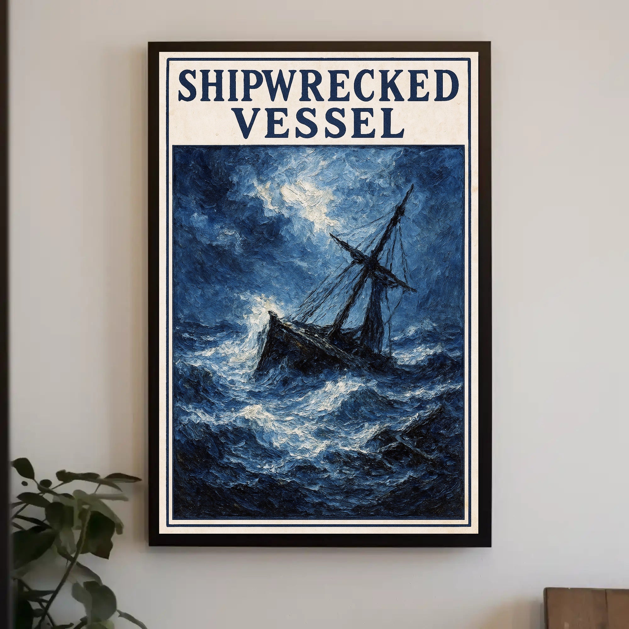 Shipwrecked Vessel Poster PosterGoat