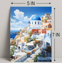 Santorini Serenity Poster