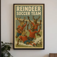 Reindeer Soccer Team Extravaganza Poster
