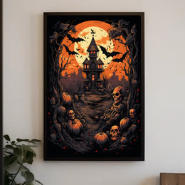 Haunted Halloween Night Poster