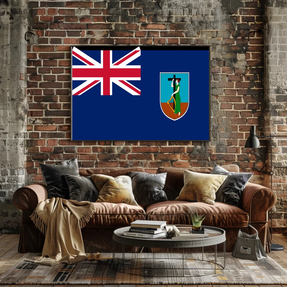 Montserrat Flag Poster
