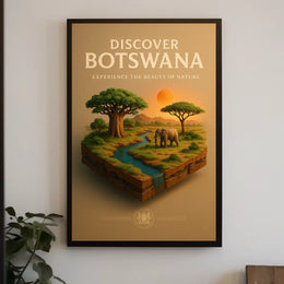 Discover Botswana Poster