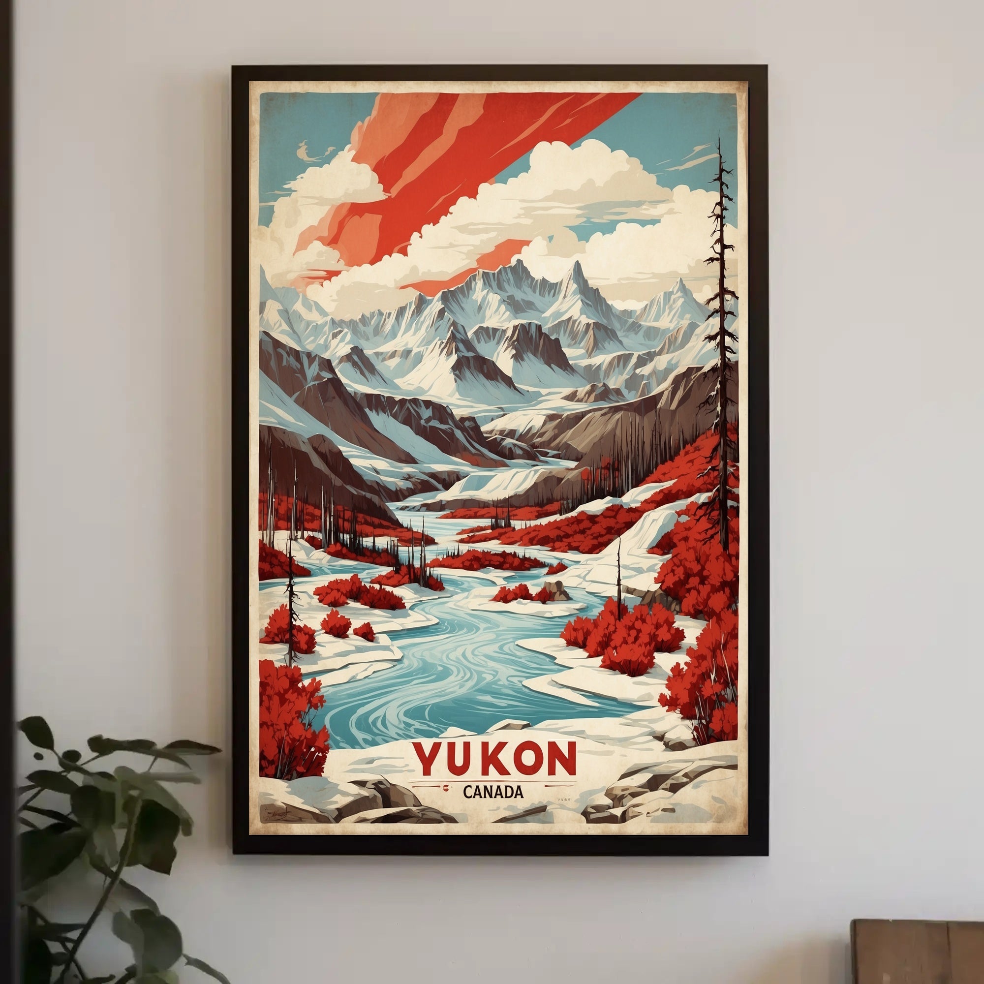 Yukon Wilderness Adventure Travel Poster