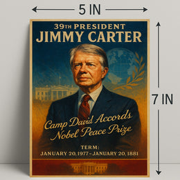 Jimmy Carter Legacy Vintage Presidential Poster