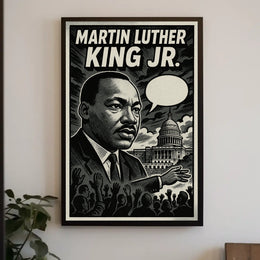 Martin Luther King Jr. Icon Of Civil Poster