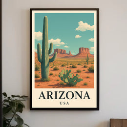 Arizona Desert Adventure Travel Poster