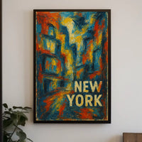 New York Abstract Abstract Poster