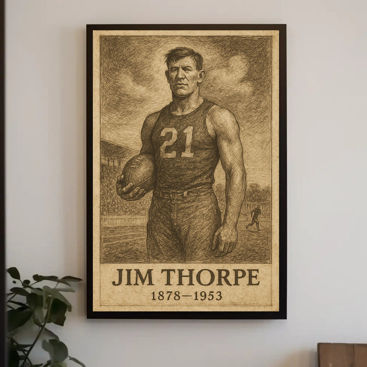 Jim Thorpe Legendary Athlete Poster