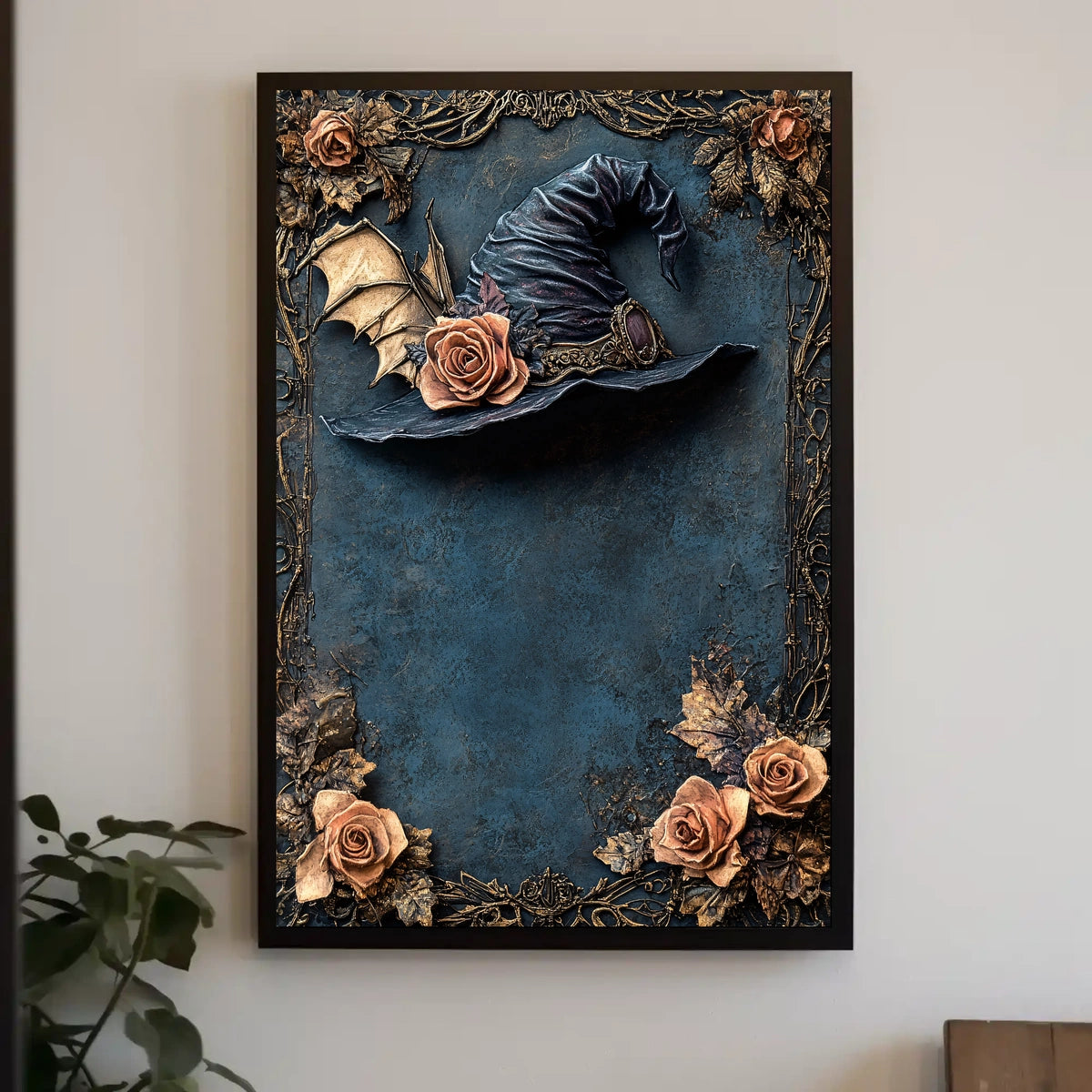 Whimsical Witch's Hat Vintage Artistic Pop Culture Poster