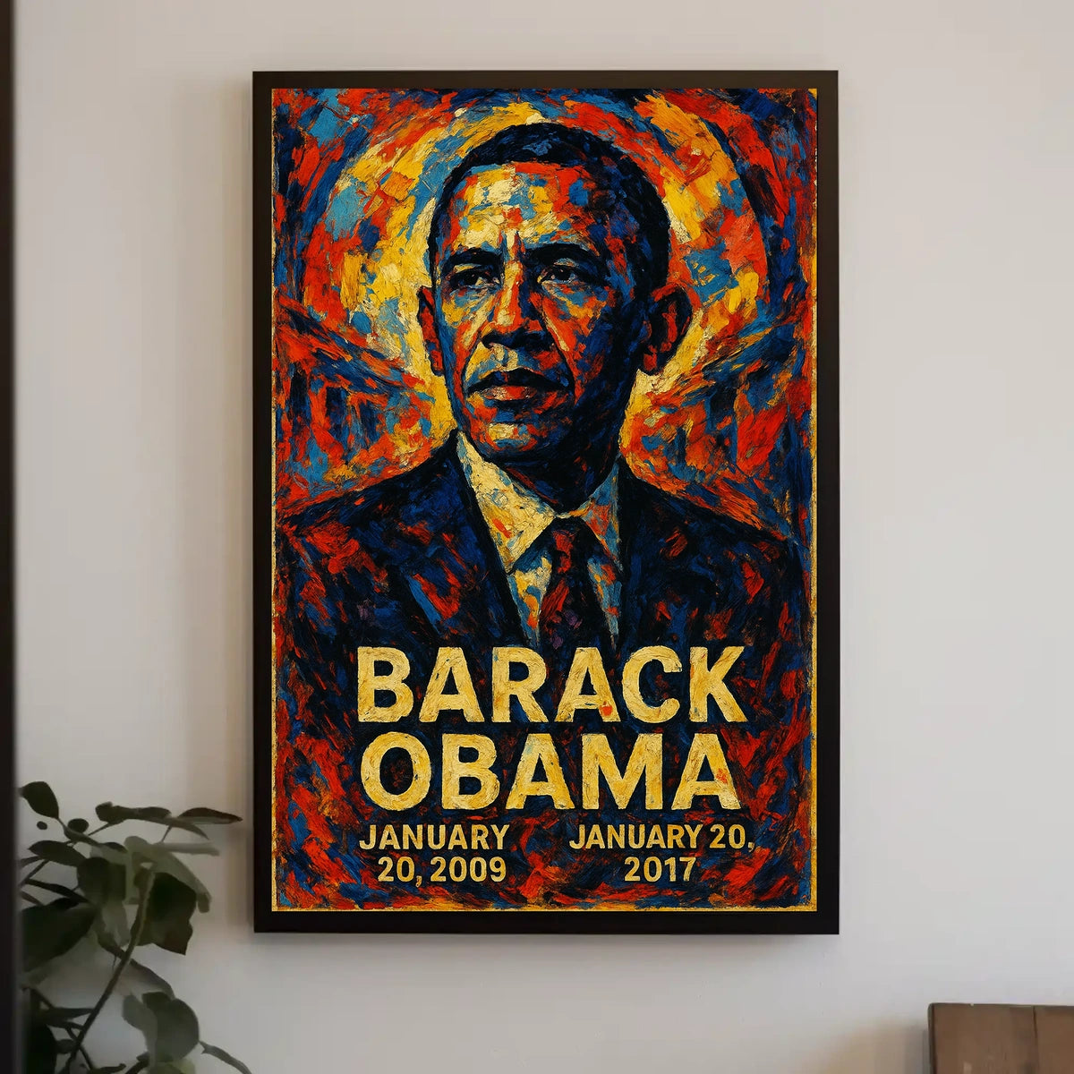 Barack Obama 44th President of the United States Glitch Hop Art Poster