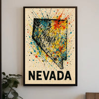 Nevada A Splash Of Color Poster