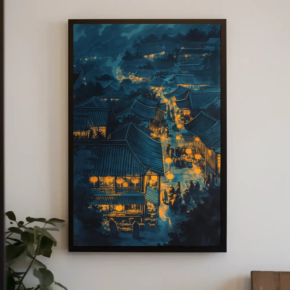 Abstract Mythological Landscape Art Poster