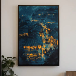 Abstract Mythological Landscape Art Poster