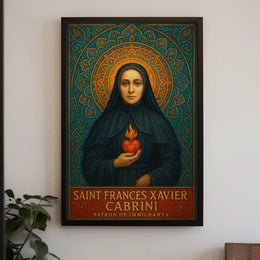 Saint Frances Xavier Cabrini Patron Of Poster