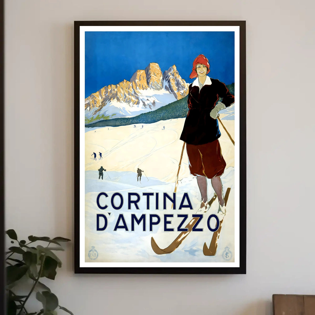 Cortina DAmpezzo Ski Resort Poster