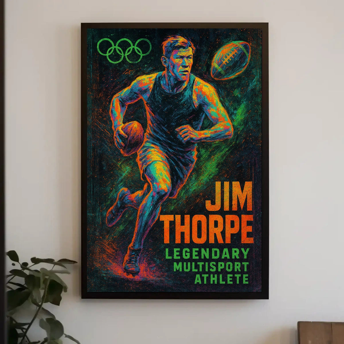 Celebrating a Sporting Legend Jim Thorpe Poster