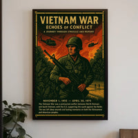 Vietnam War Echoes of Conflict Poster