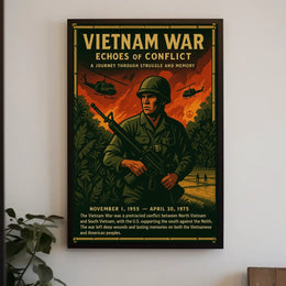 Vietnam War Echoes of Conflict Poster