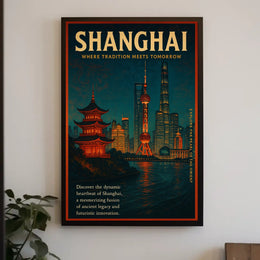 Shanghai Where Tradition Meets Tomorrow Poster